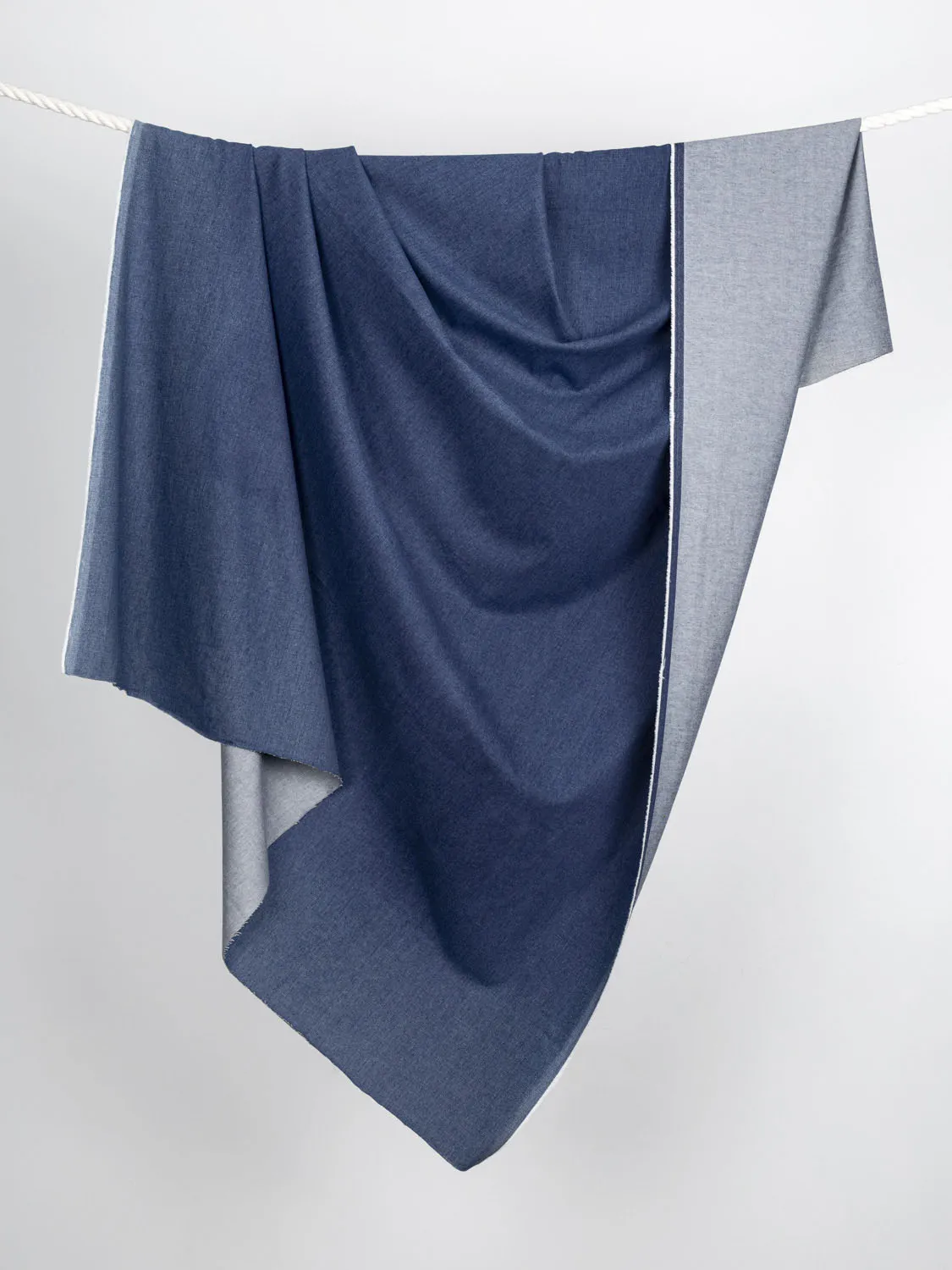 11.25oz Stretch Eco Stone-Wash Denim - Medium Blue - Swatch