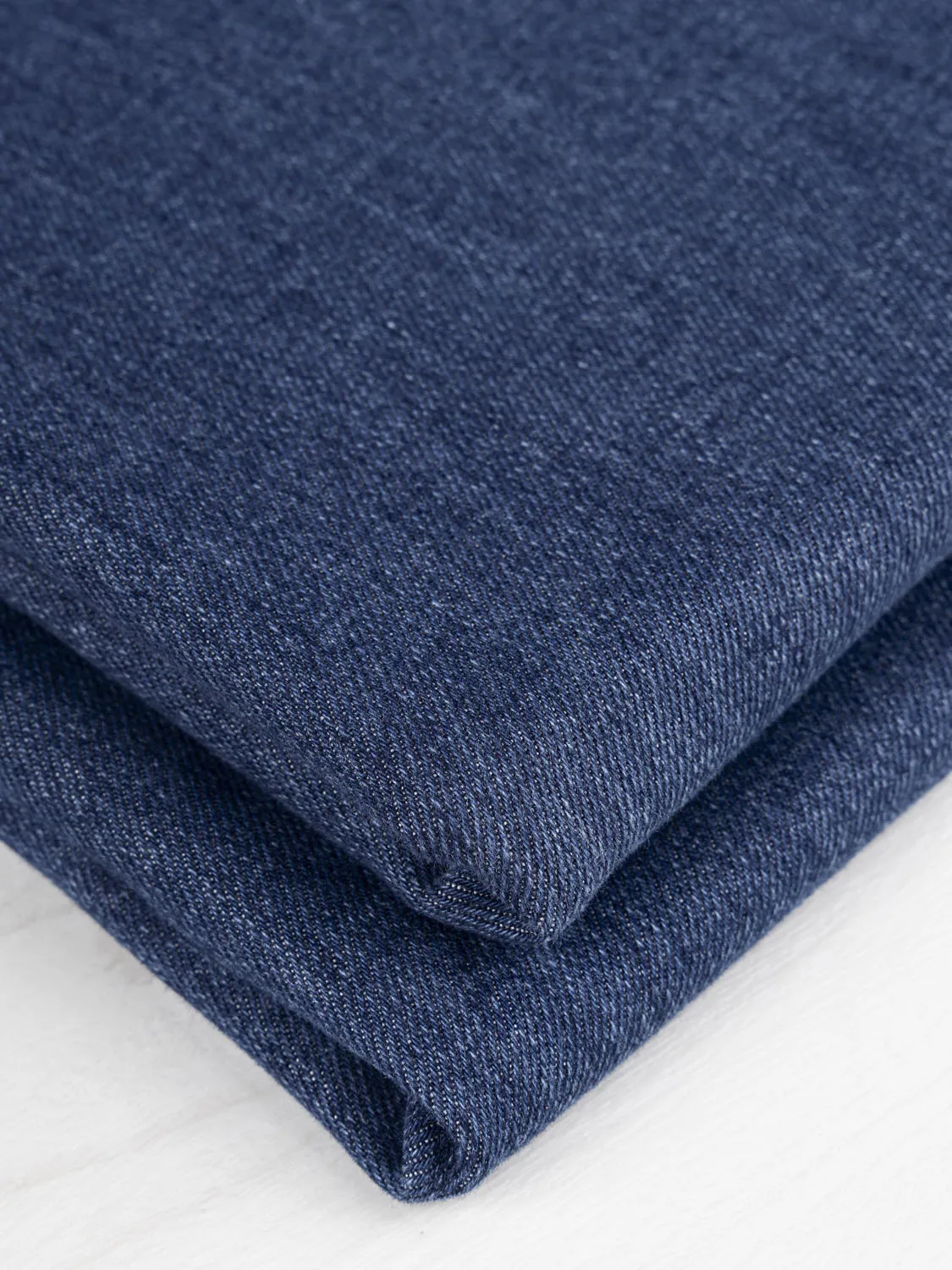11.25oz Stretch Eco Stone-Wash Denim - Medium Blue - Swatch