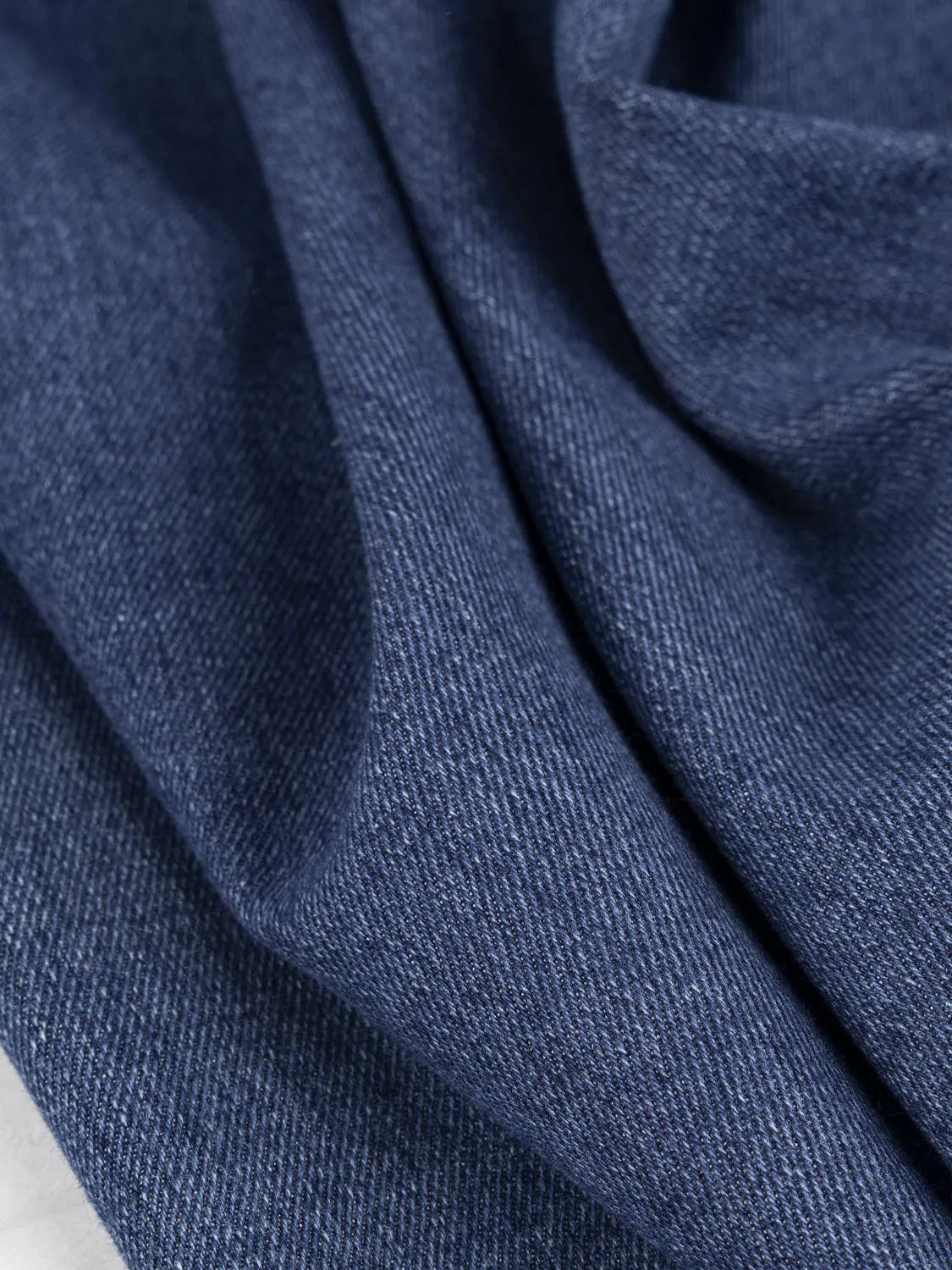 11.25oz Stretch Eco Stone-Wash Denim - Medium Blue - Swatch