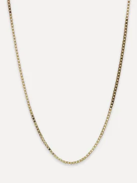 14K 0.7mm Box Chain