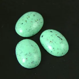 14x10mm Oval Acrylic Cabochon, Mint Green Howlite, pk/36
