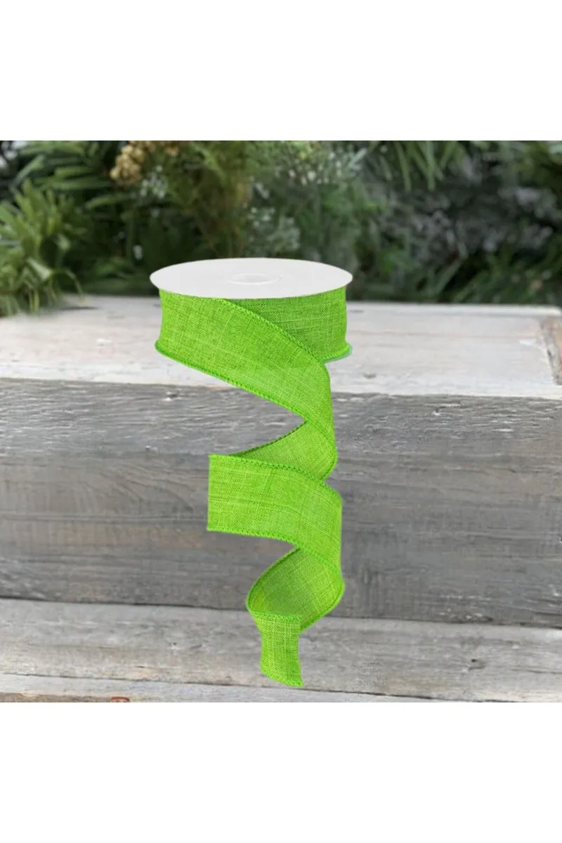 1.5" Royal Burlap Ribbon: Fresh Green  (10 Yards)