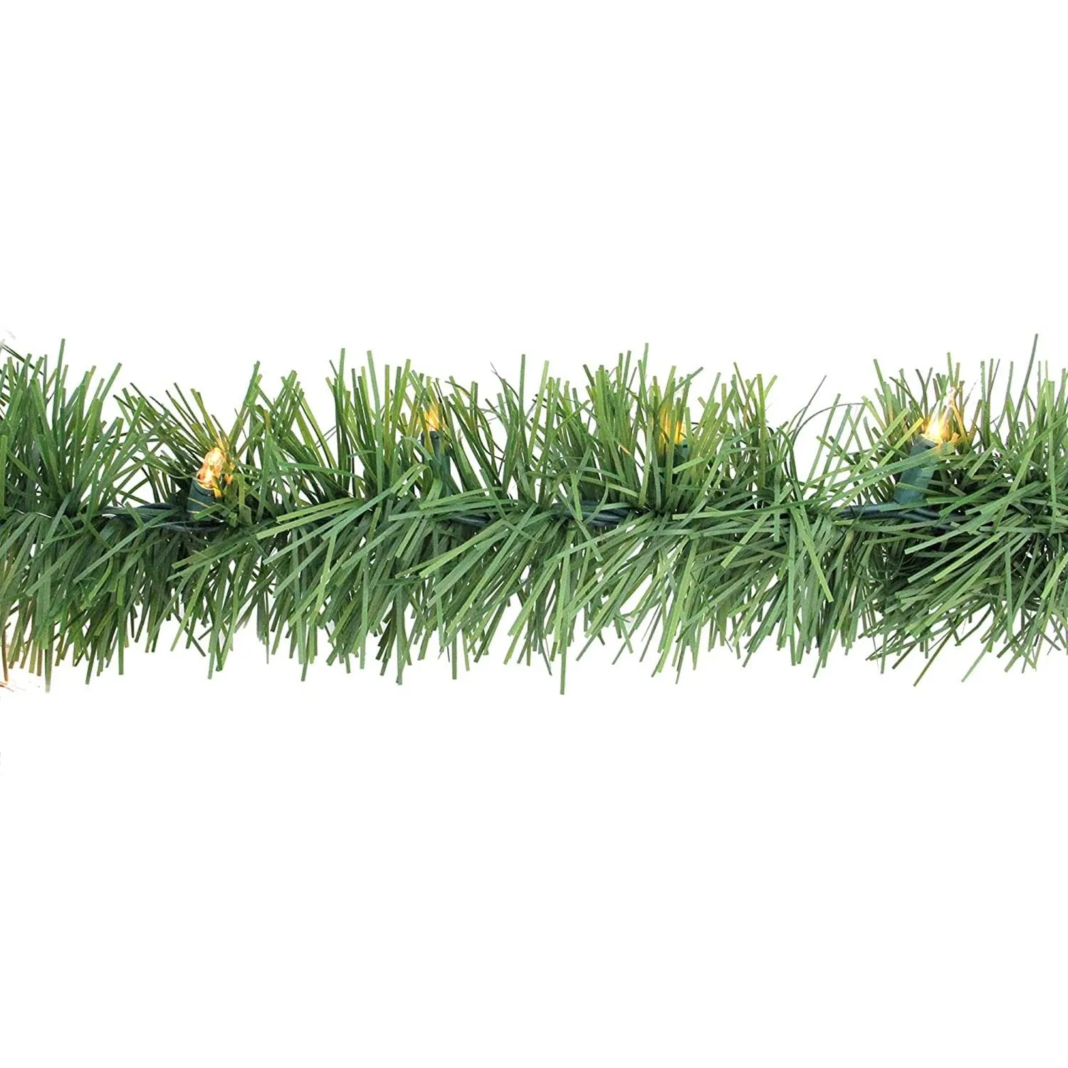 18' Pre-Lit Green Pine Artificial Christmas Garland