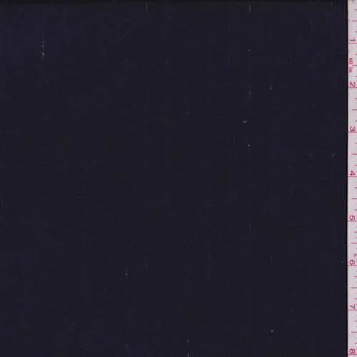 2 YD PC-Midnight Navy Pinstripe Wool Suiting Fabric