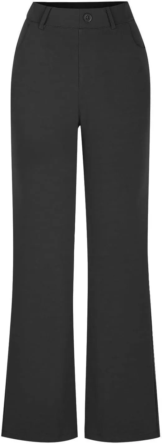 2025 Summer Women Work Business Pants High Waisted Flare Modern Comfortable Office Overalls Ladies Slacks