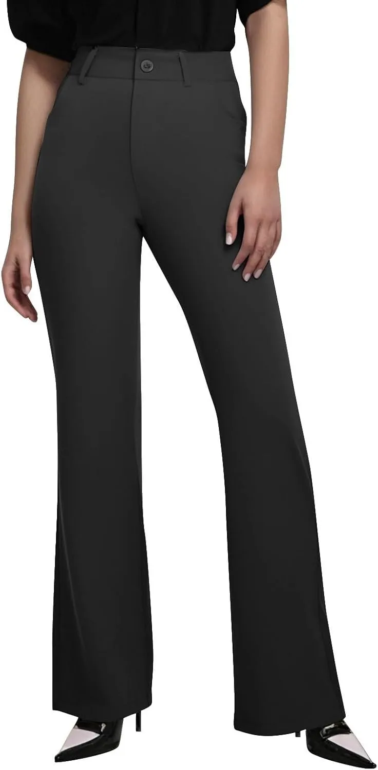 2025 Summer Women Work Business Pants High Waisted Flare Modern Comfortable Office Overalls Ladies Slacks