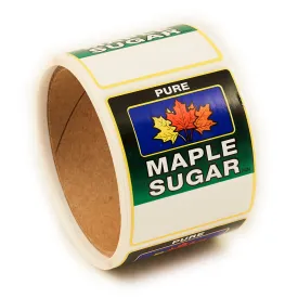 4-Color Sugar Label 2 1/4"x2 5/8" (100/roll)
