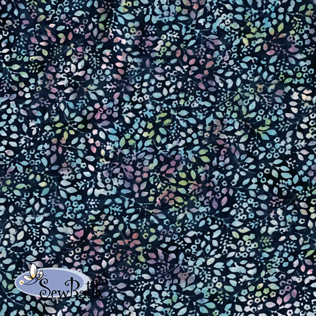 45" Rayon - Valhalla - Navy Jewel  [ 32" CUT ONLY ]