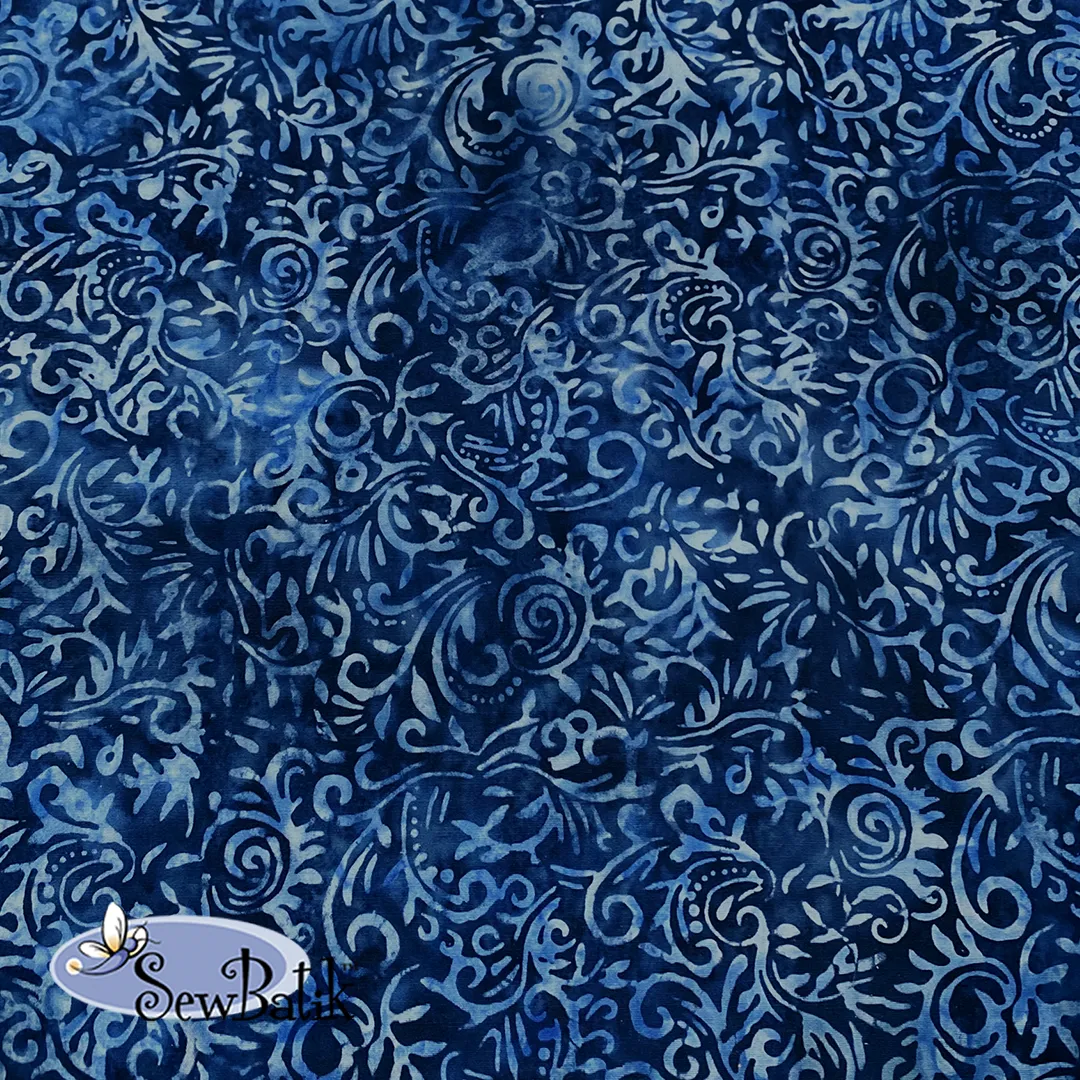 57" Batik Canvas (5oz) - Phoenix - Twilight Blue [ 30" CUT ONLY ]