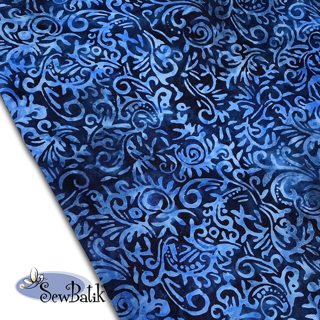 57" Batik Canvas (5oz) - Phoenix - Twilight Blue [ 30" CUT ONLY ]
