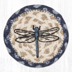 5" Jute Coaster Dragonfly