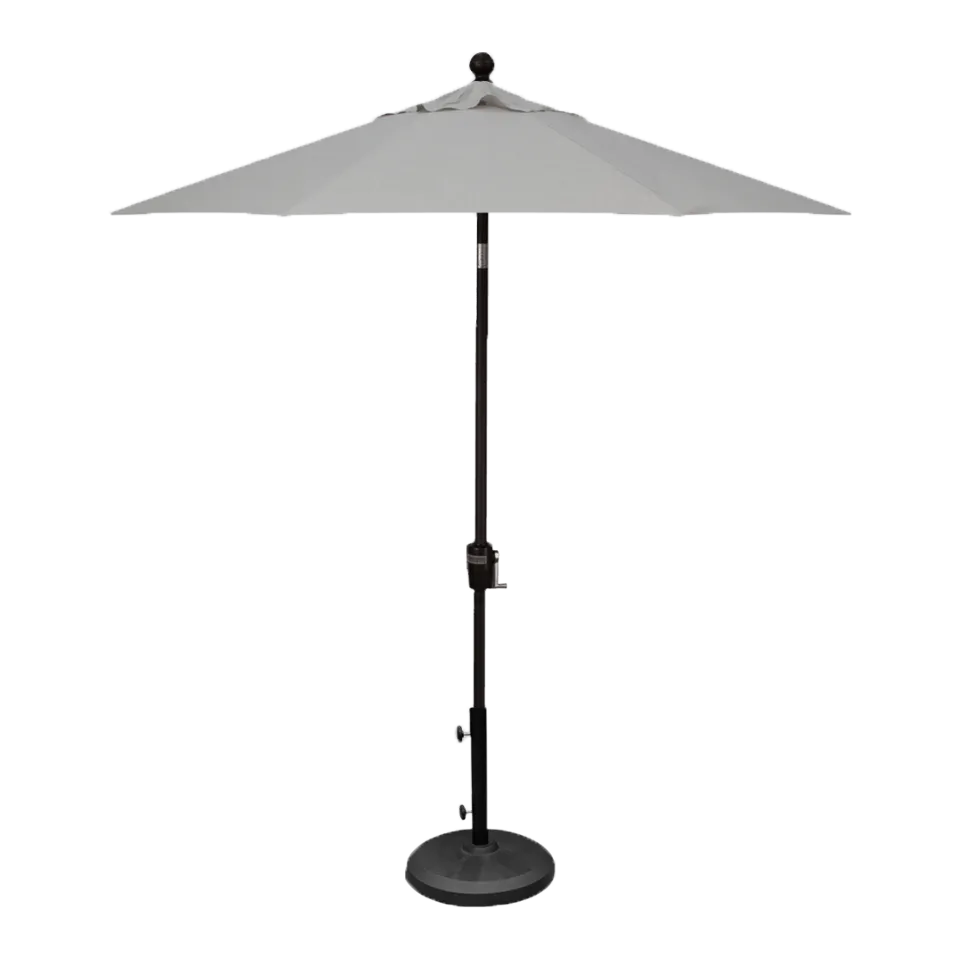 7.5' MARKET UMBRELLA, CAST SILVER