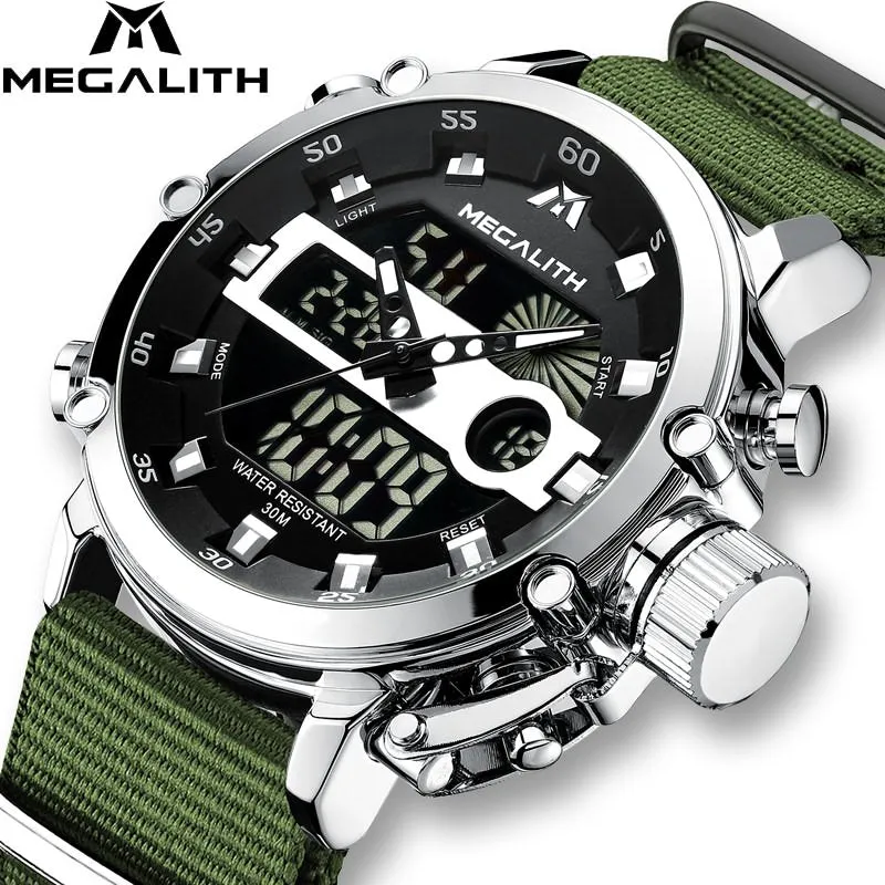 8051M | Analog Digital  Men Watch | Nylon Band