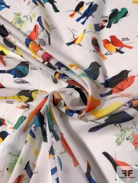 A Bird Convservatory Printed Cotton Voile - Multicolor