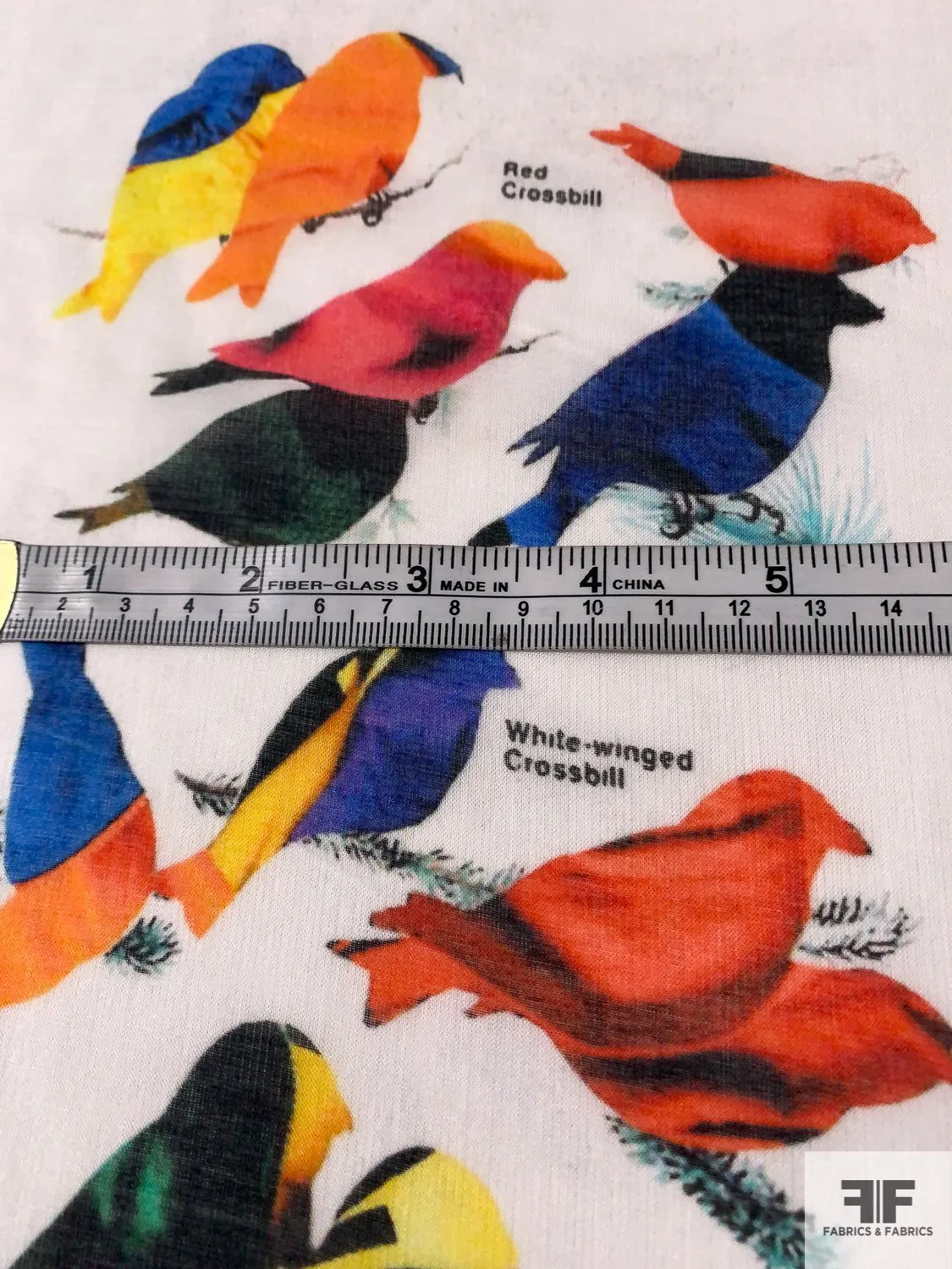 A Bird Convservatory Printed Cotton Voile - Multicolor
