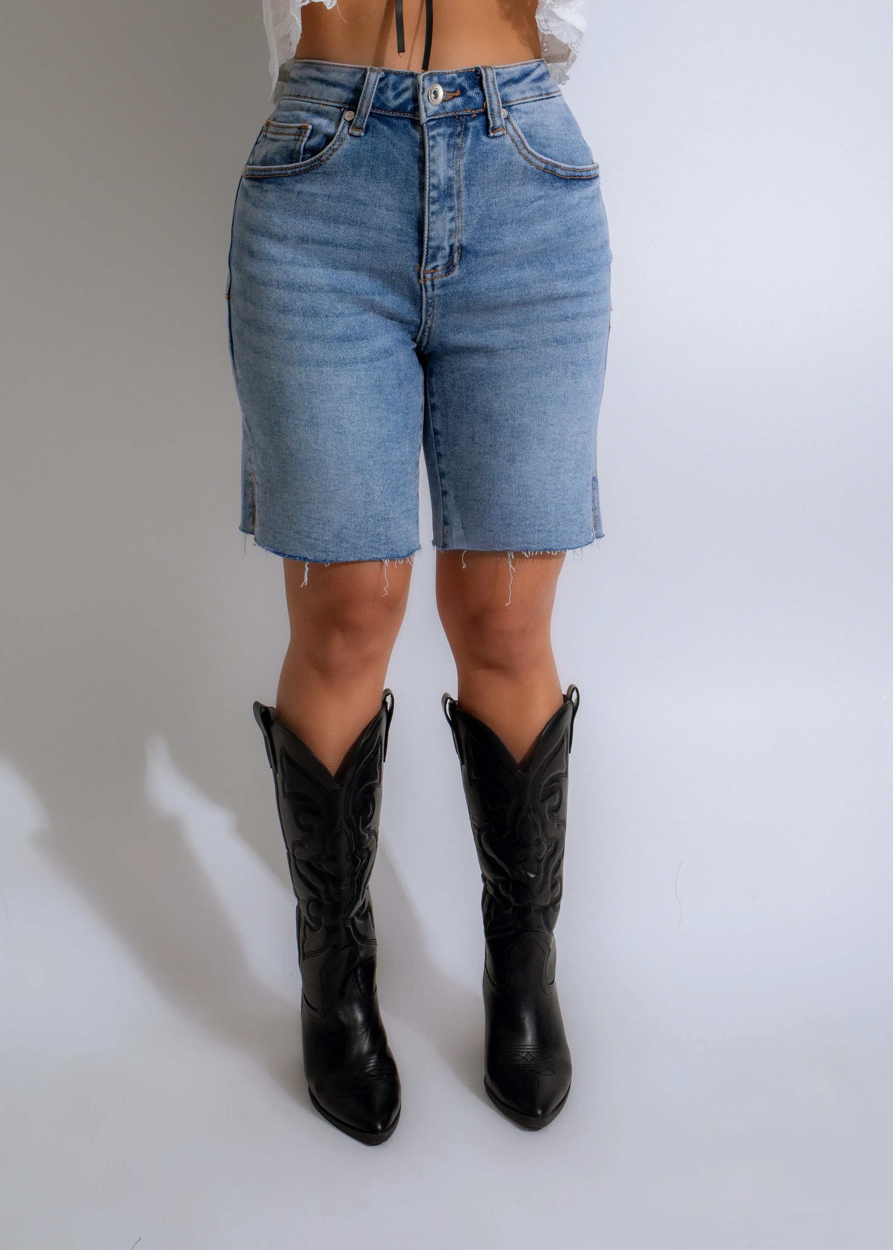 A High Demand Short Light Denim