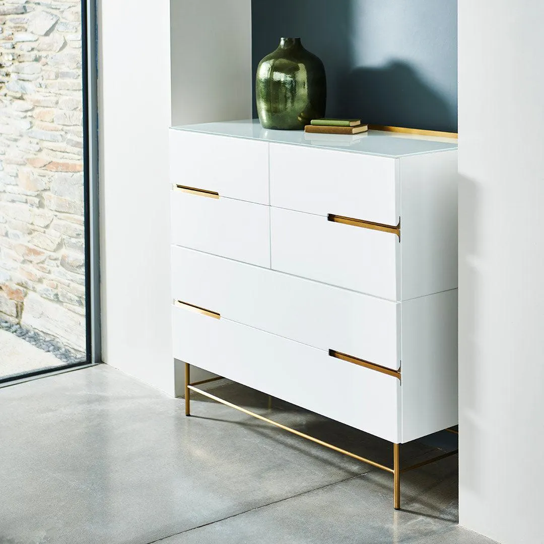Alberto 6 Drawer Wide Chest - Gillmore Space