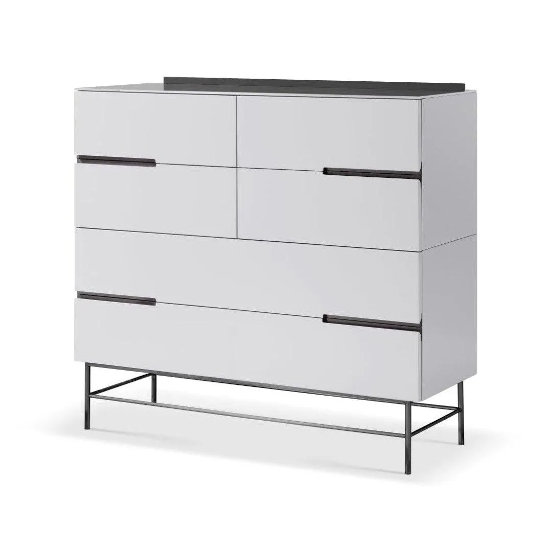 Alberto 6 Drawer Wide Chest - Gillmore Space