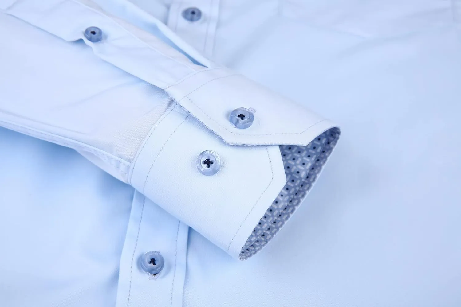 Alex Vando Mens Bamboo Dress Shirts Wrinkle Free Regular Fit Stretch Button Down Shirt