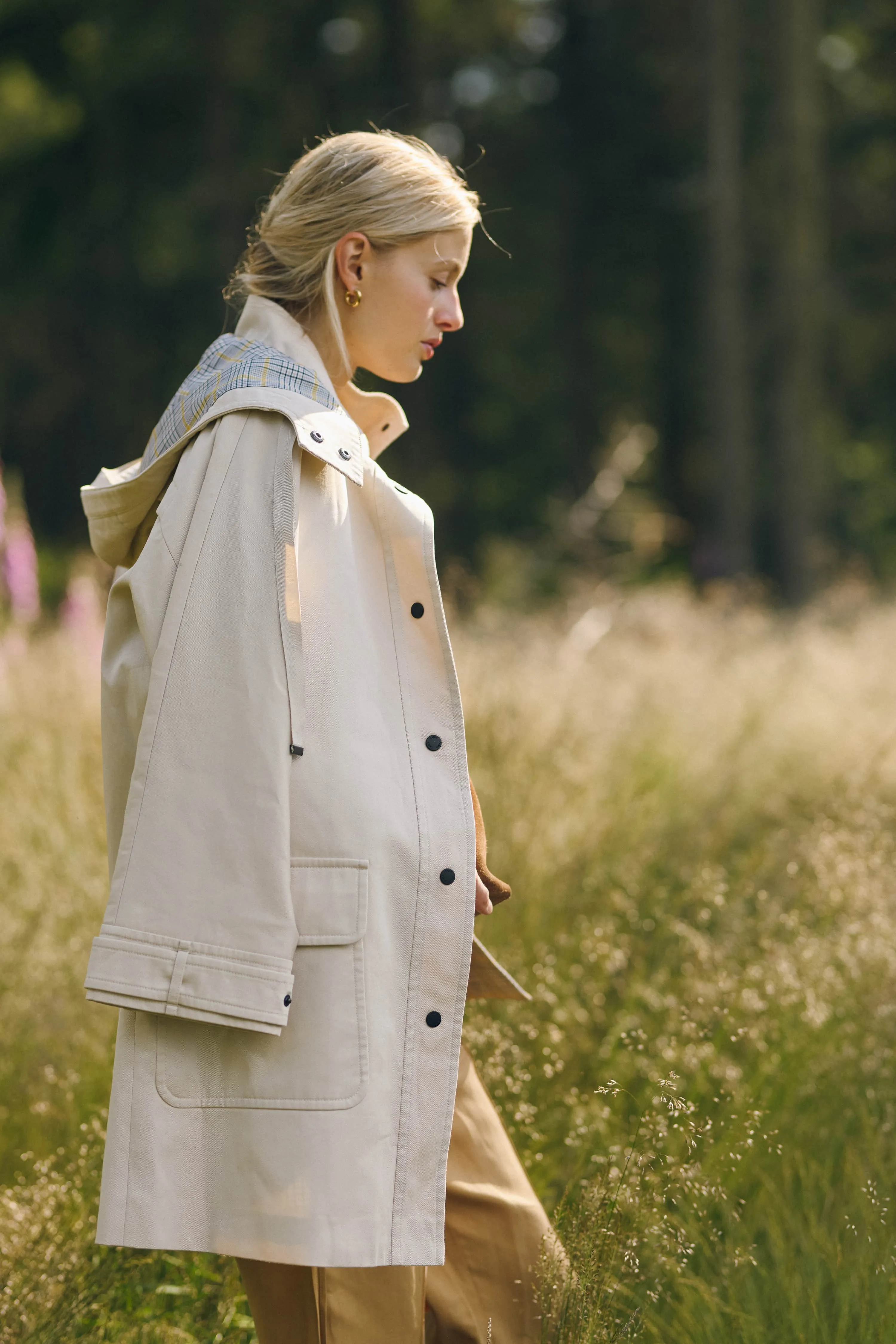 Anais Car Coat - Stone