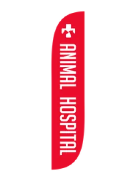 Animal Hospital Feather Flag