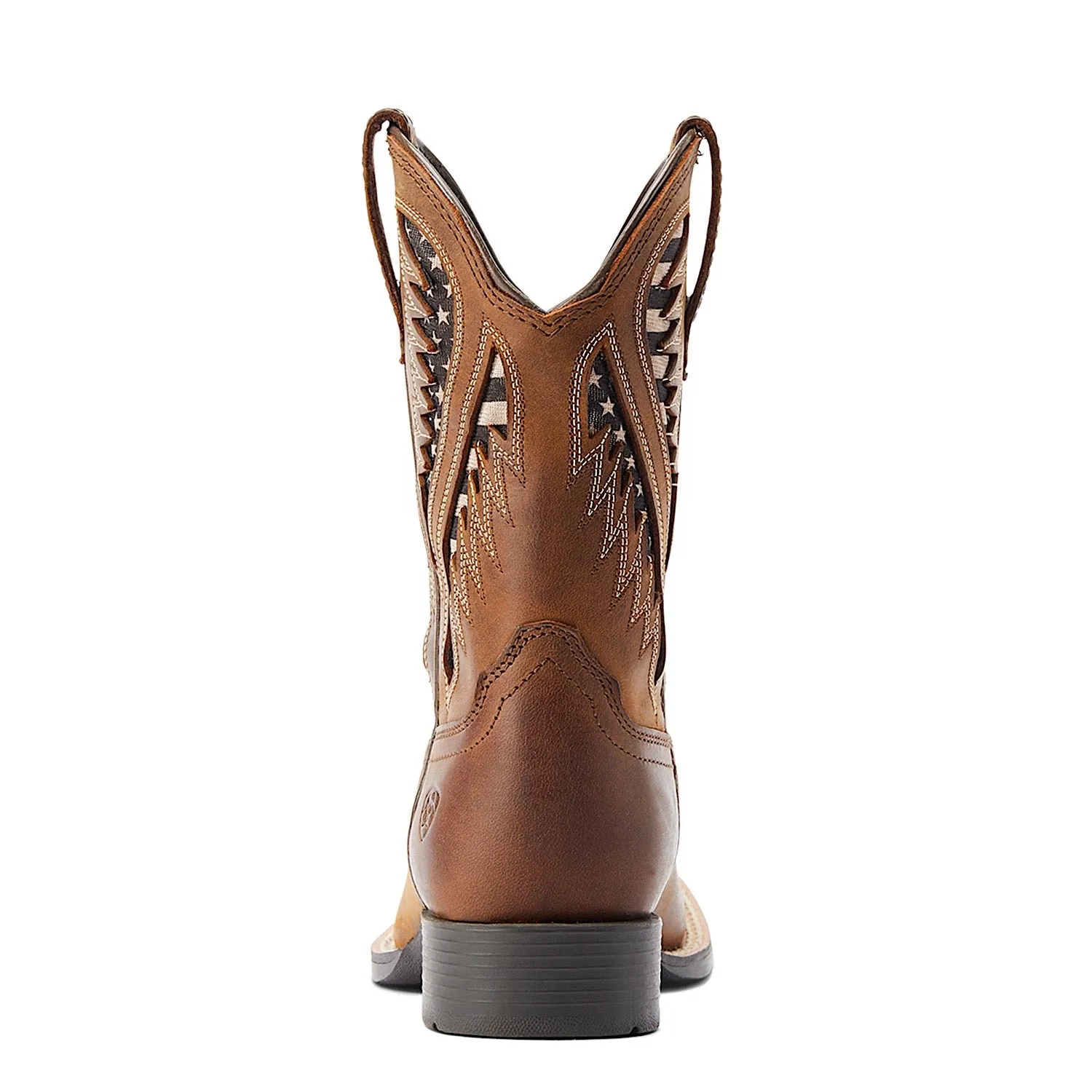 Ariat Kids Quickdraw VentTEK Western Boot Distressed Tan