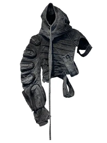 Asymmetric Hooded Tech Jacket