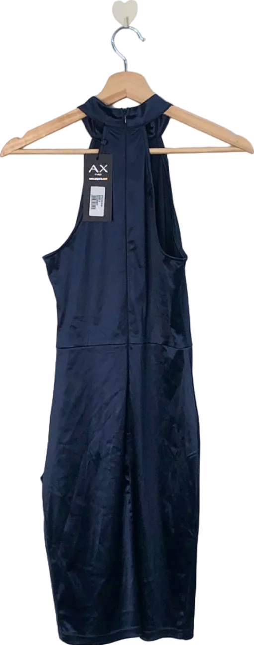 AX Paris Navy Halter Neck Midi Dress Size 8