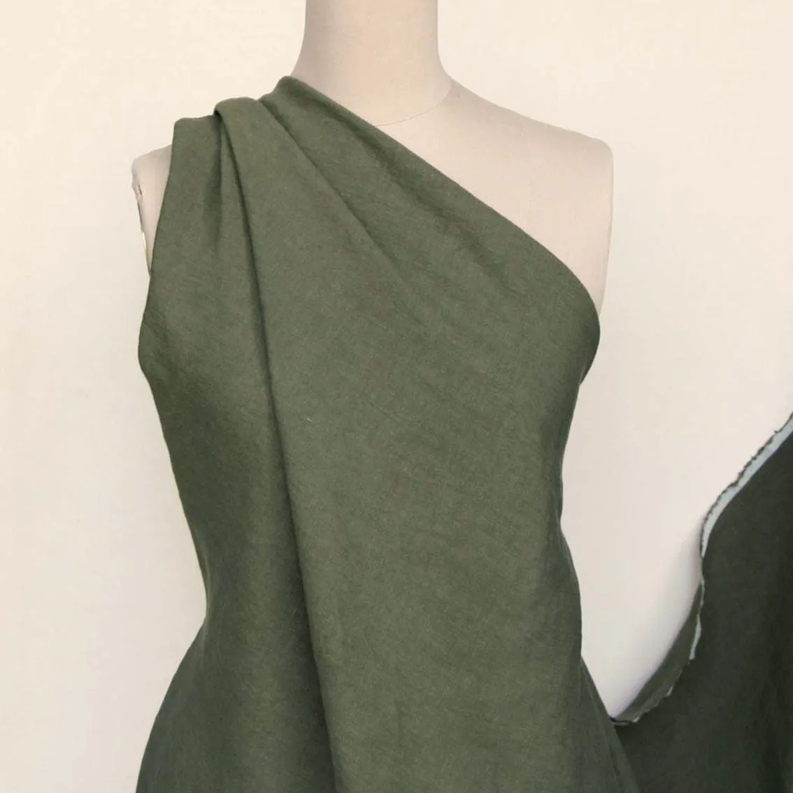 Bedford Seaweed Washed Linen