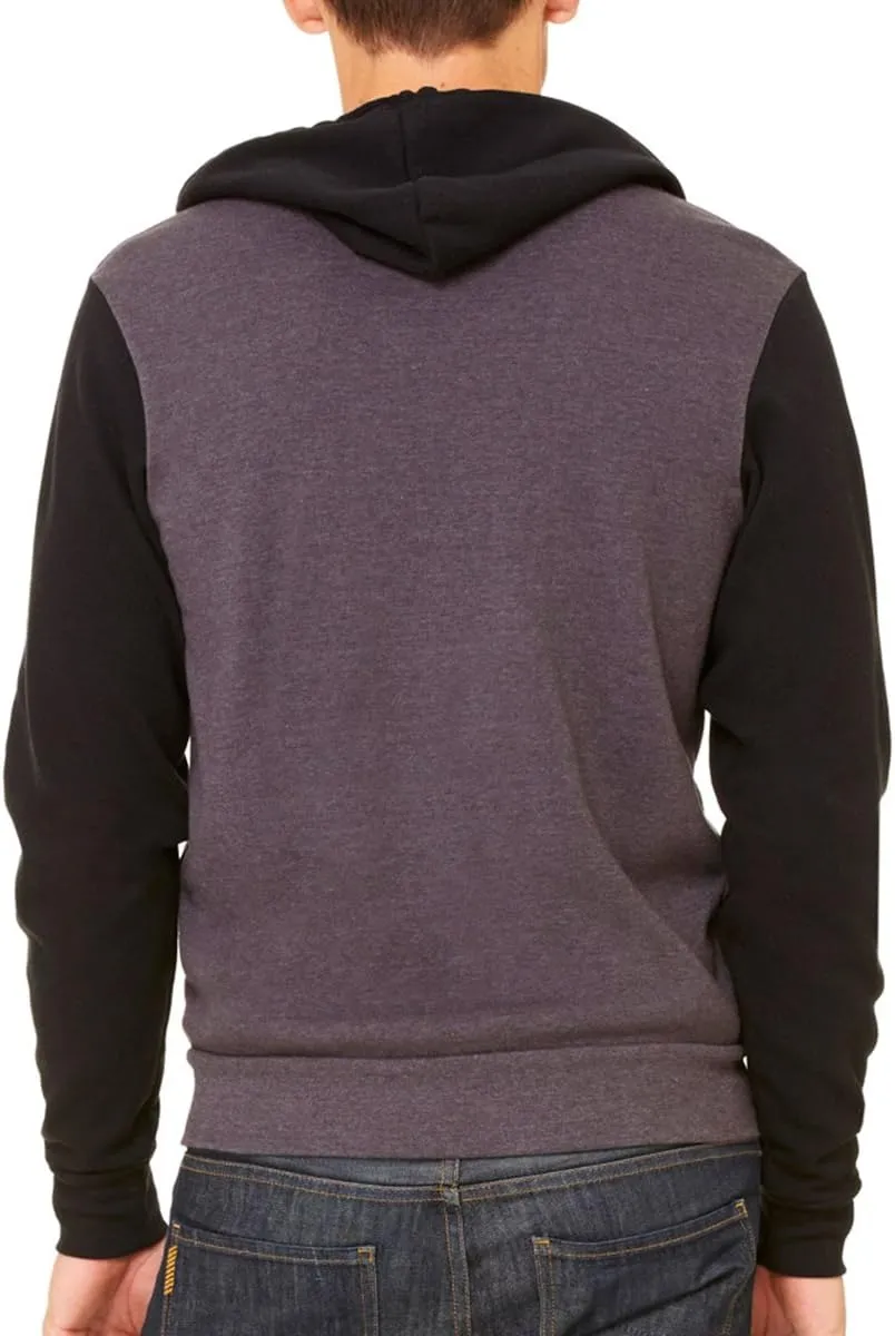 BellaCanvas Men's Fleece Full-Zip Hoodie