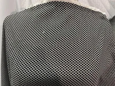 Black & White Stretch Rayon Spandex Print