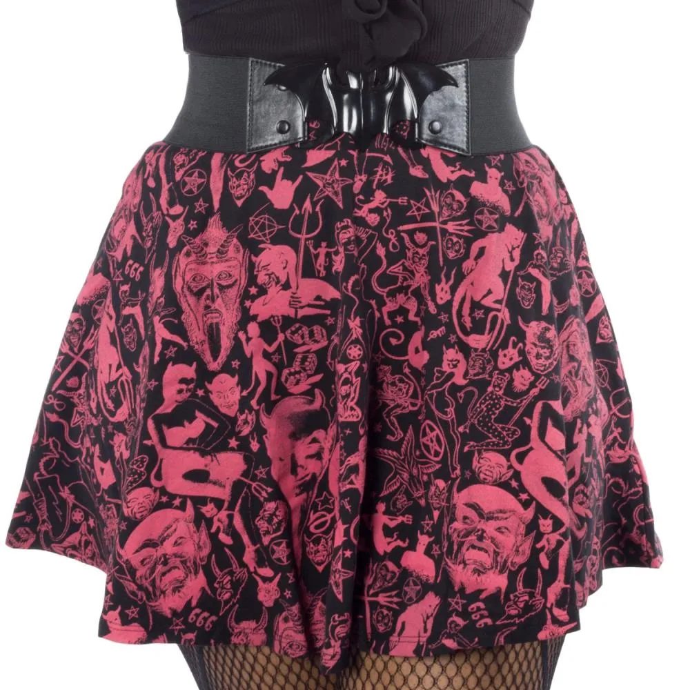 Black Bat Elastic Waist Belt