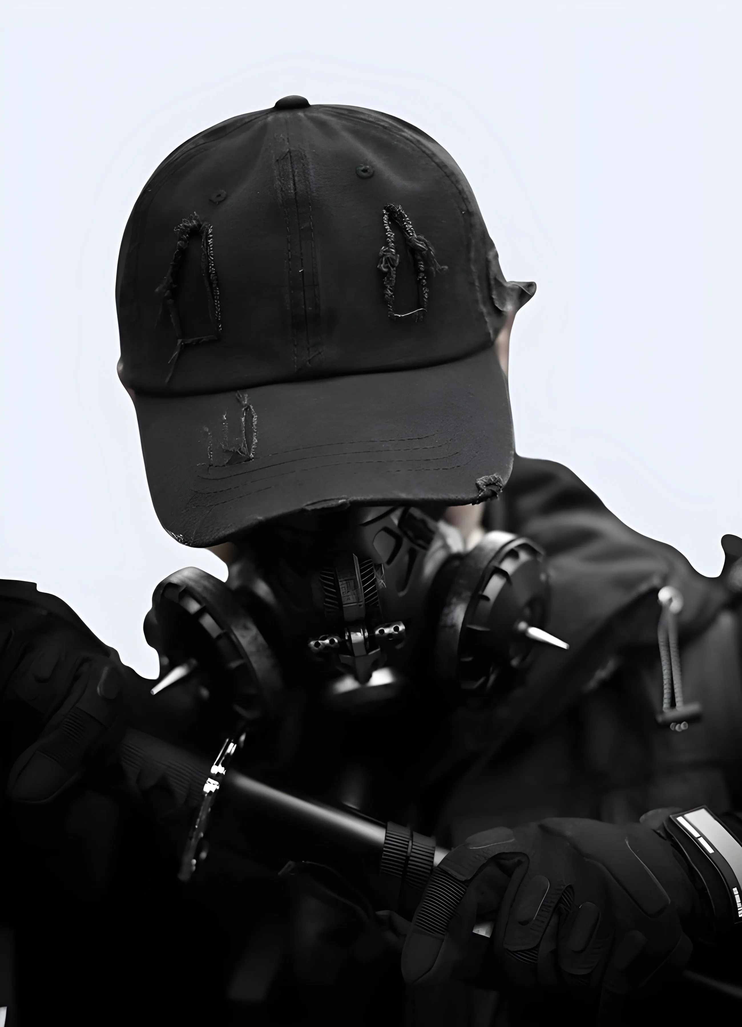Black Denim Baseball Cap