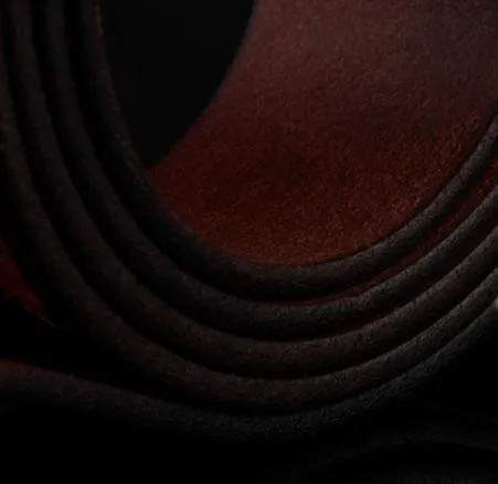 Black Genuine Cool Leather Mens Belt Custom Leather Men Belt for Men