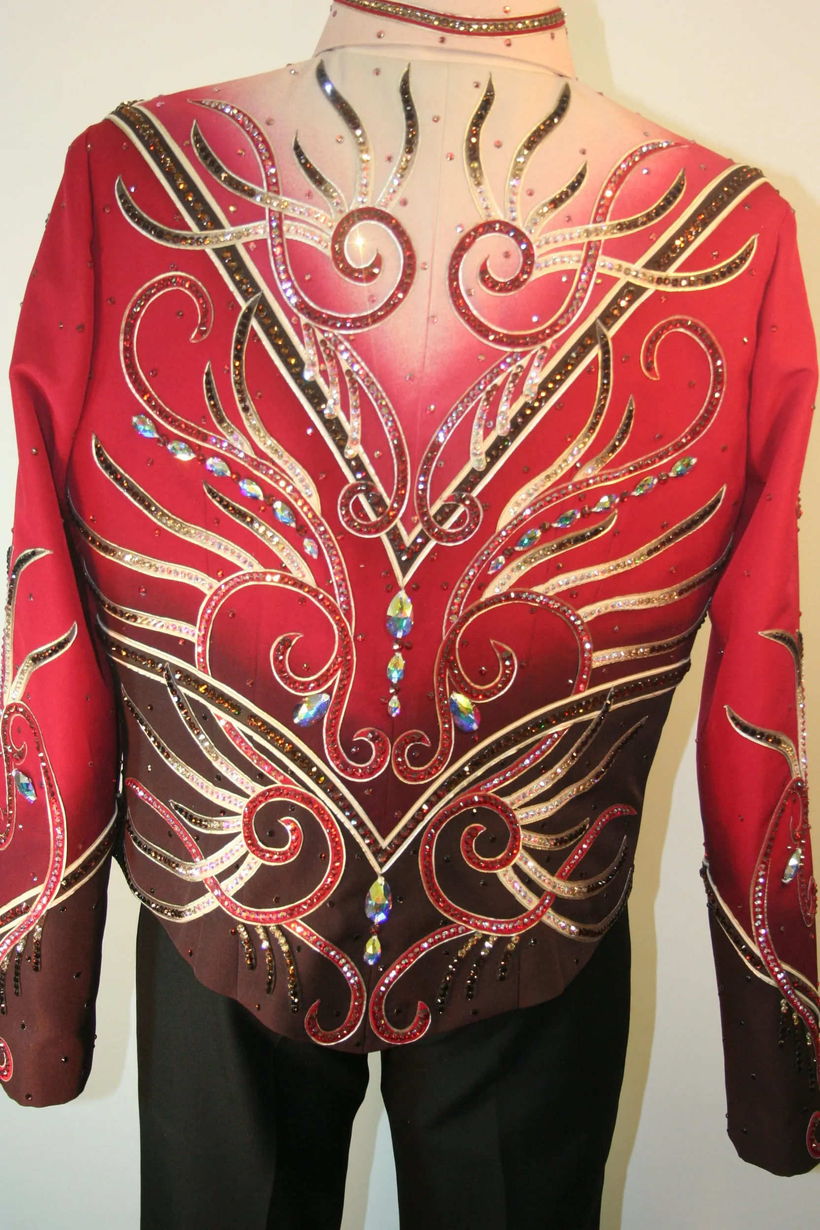 Black, Red, White Jacket, Ladies L
