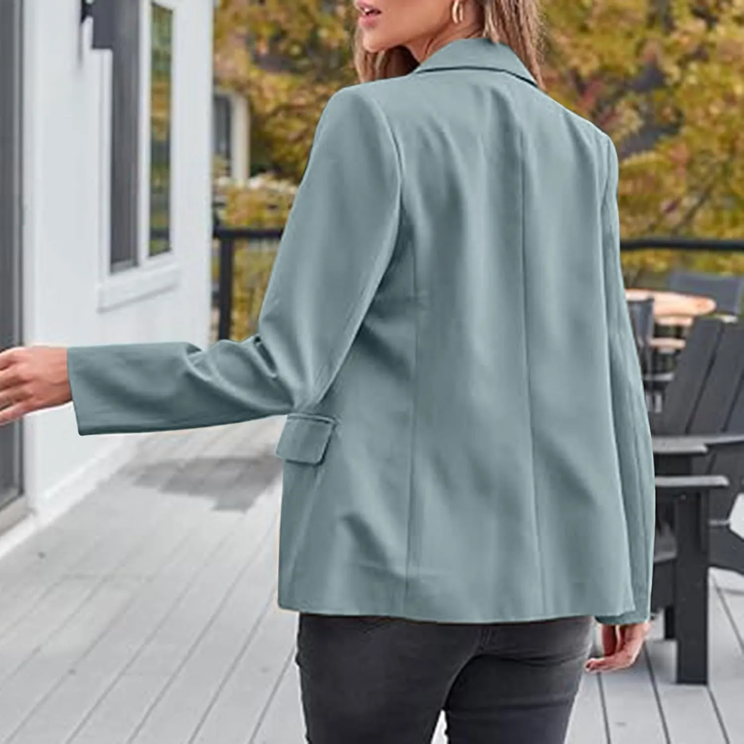 Blazers for Women Business Suit Jacket Work Office Blazer Long Sleeve Casual Blazer Open Front Cardigan Coat Outerwear