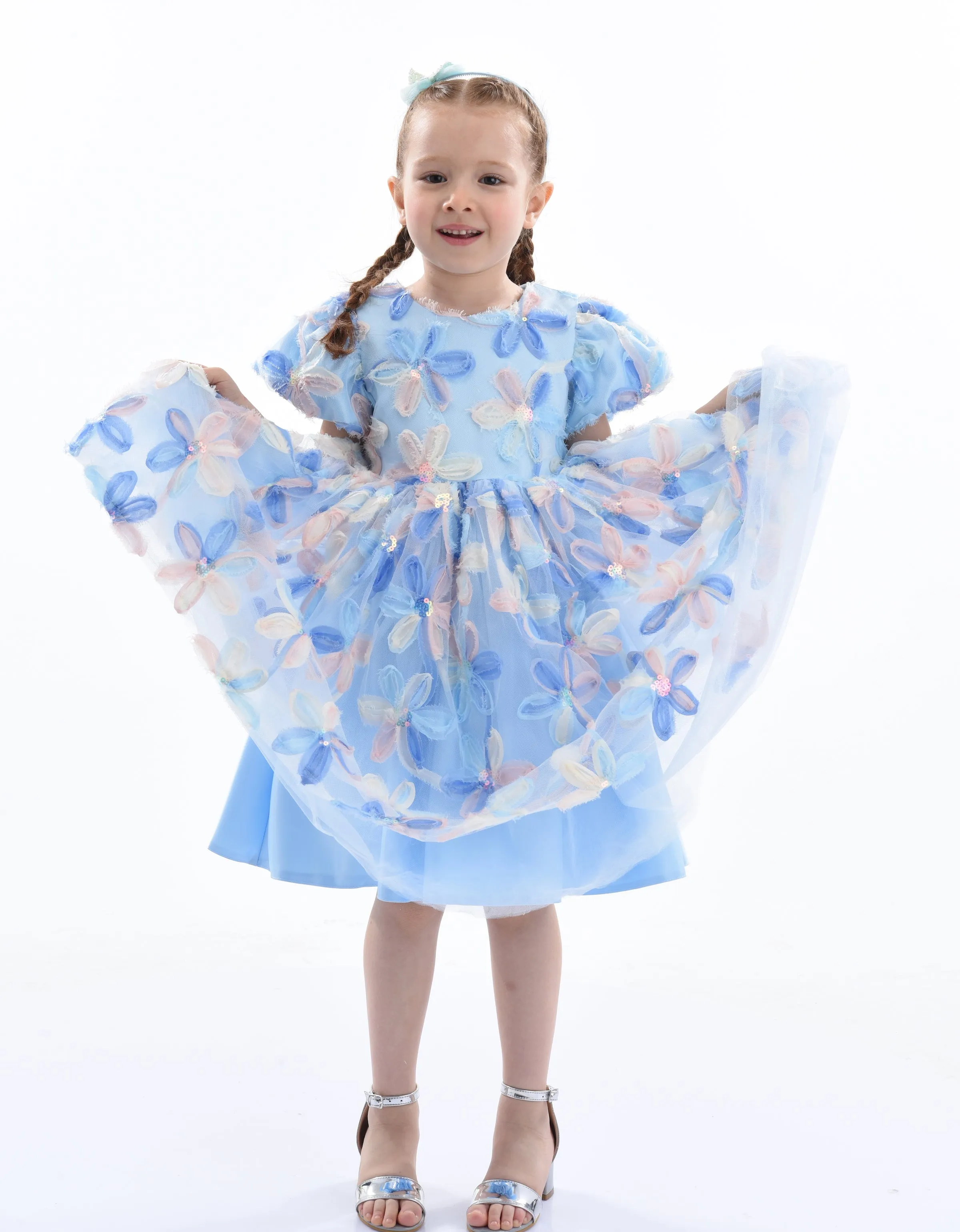 Blue Daisy Party Dress