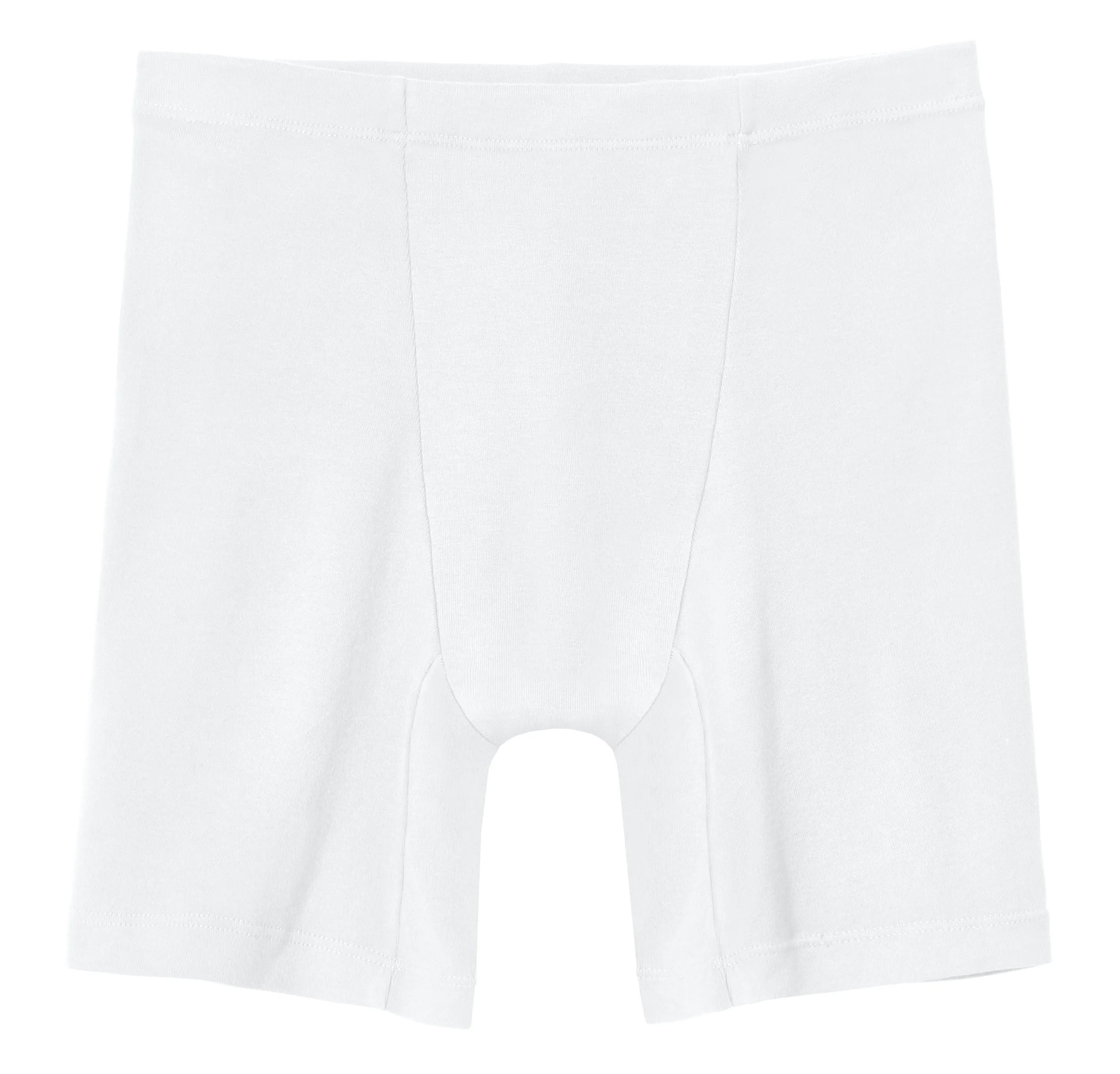 Boys Soft Organic Cotton Athletic Boxer Brief| White