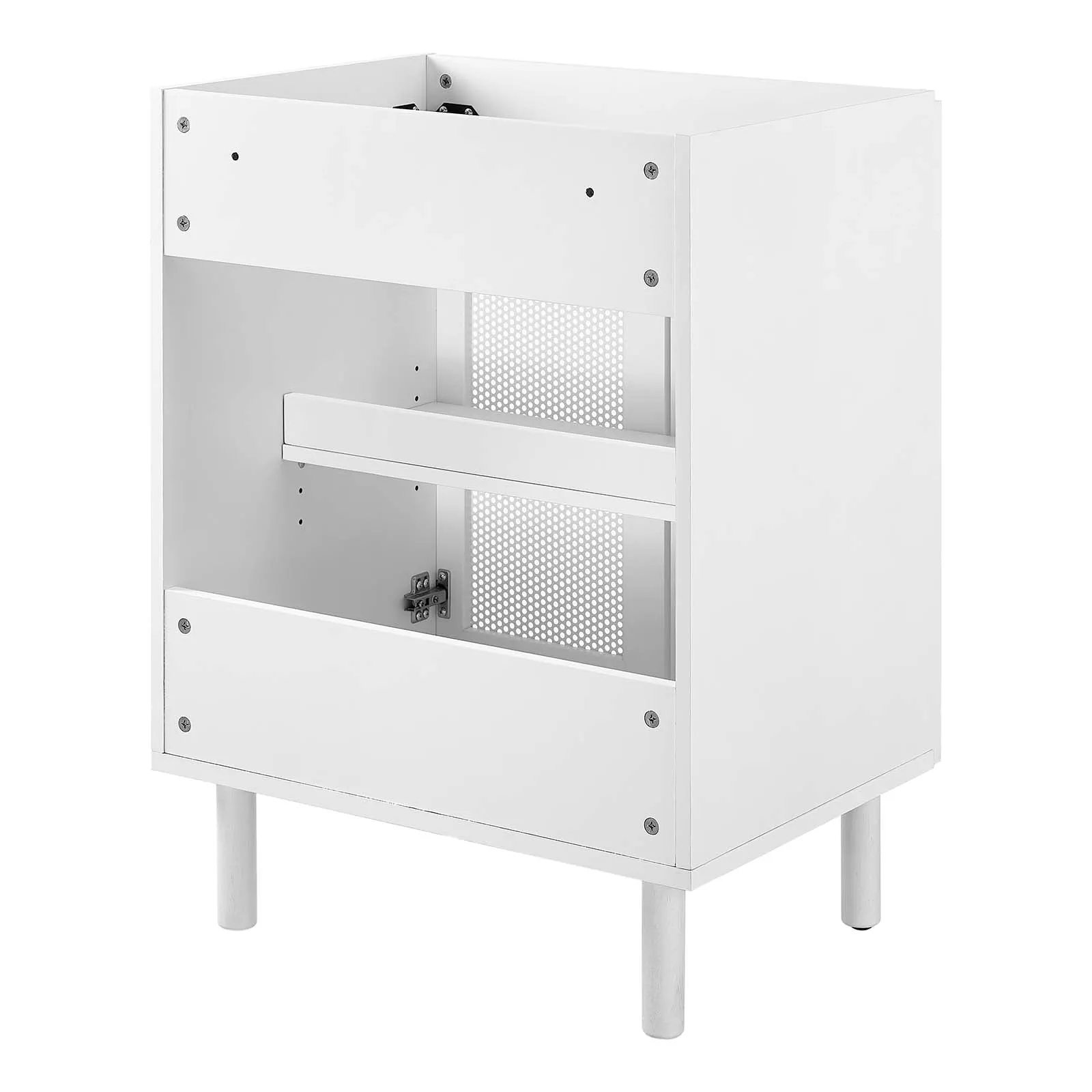 Calla 24" Perforated Metal Bathroom Vanity Cabinet (Sink Basin Not Included) by Modway