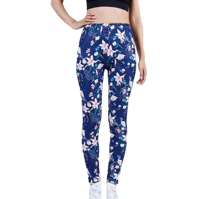 Camouflage Womens for Leggins Graffiti Style Slim Stretch Trouser Army Green Leggings