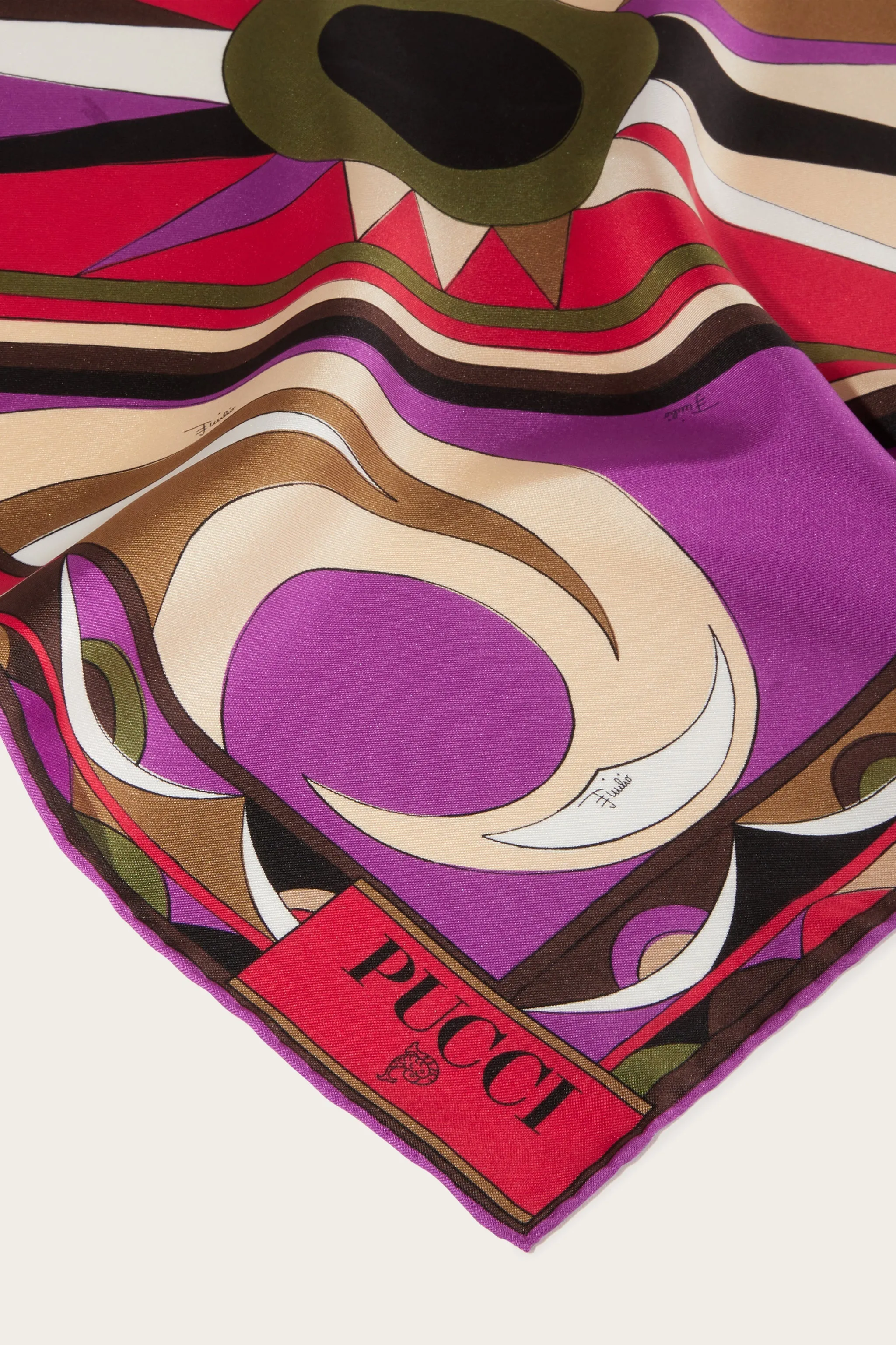 Cigni-Print Small Silk-Twill Carré