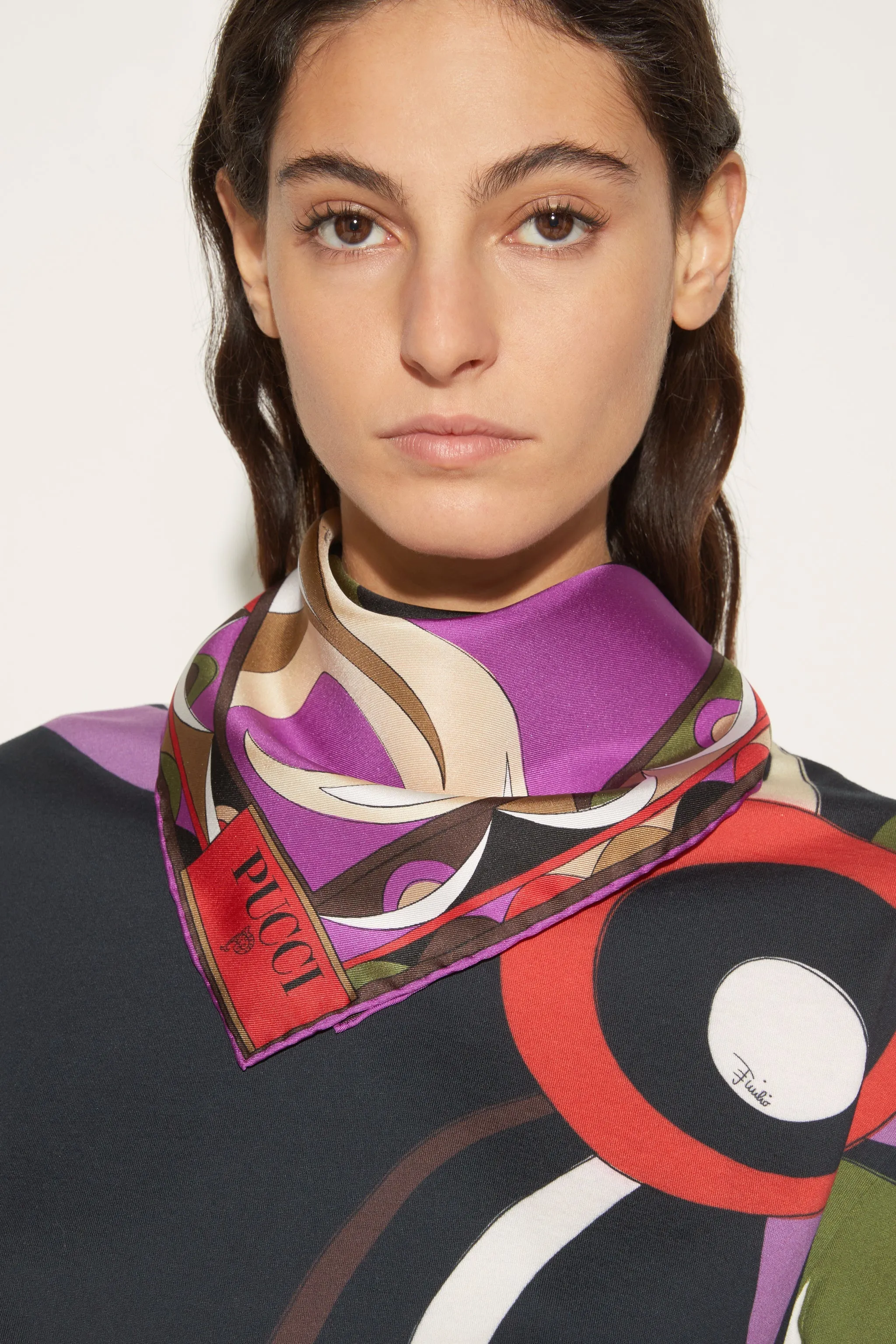 Cigni-Print Small Silk-Twill Carré