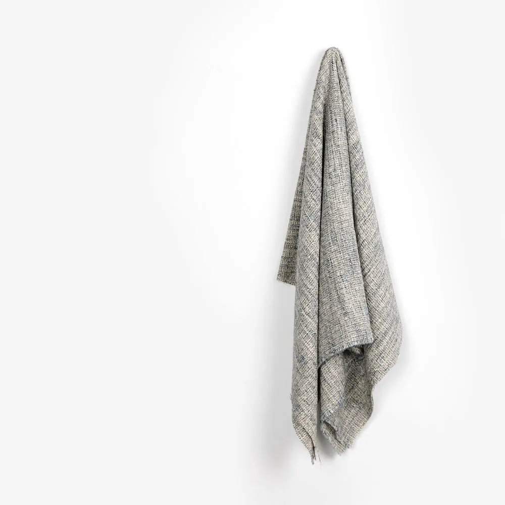 Cotton Blend Sparkle Tweed - Rain (remnant)