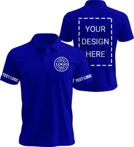 Custom Golf Polo Shirts for Unisex Adult, Design Your Own Golf Jersey Personalized Gifts 4 Sides Printed