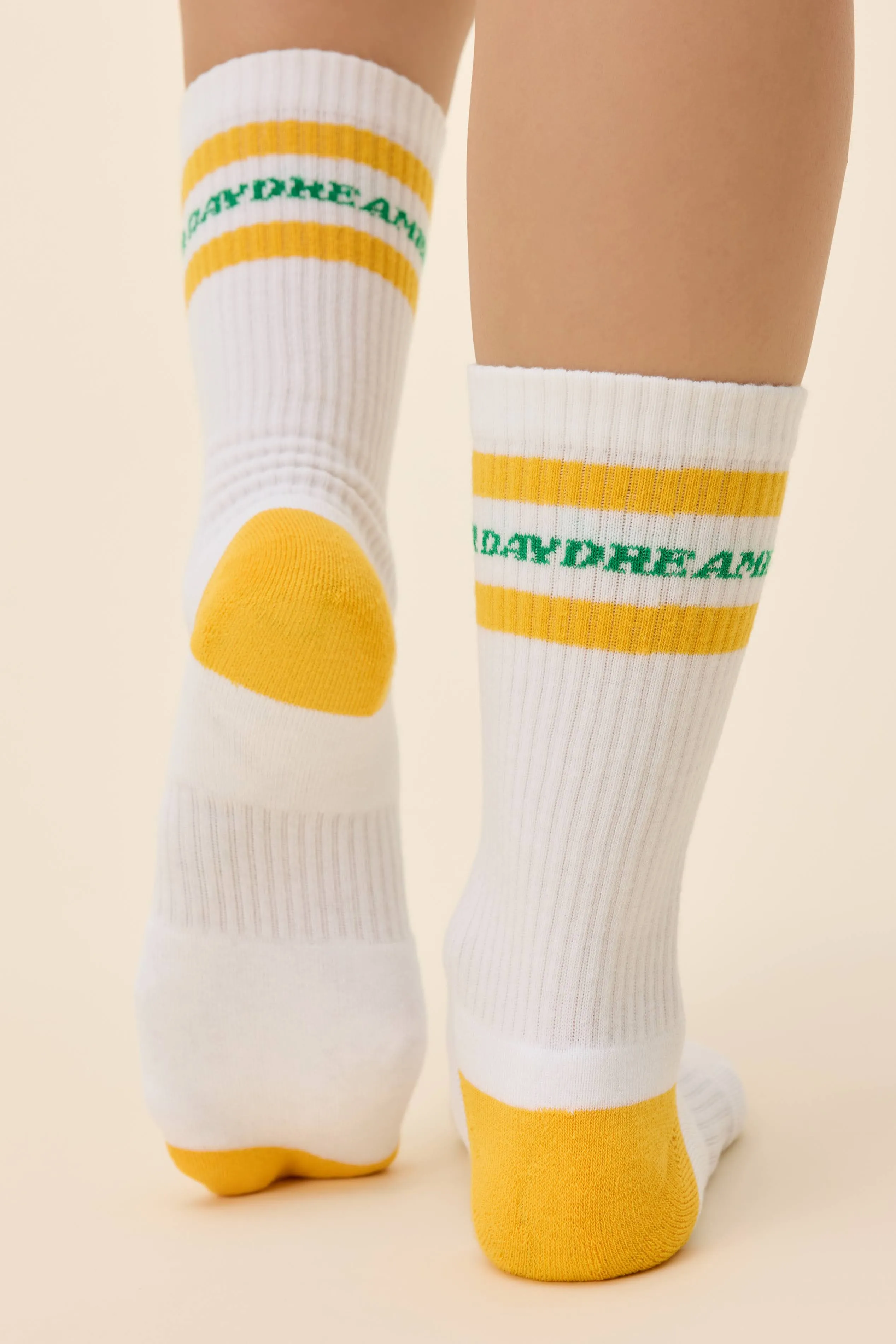 Daydreamer Stripe Logo Socks