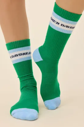 Daydreamer Stripe Logo Socks