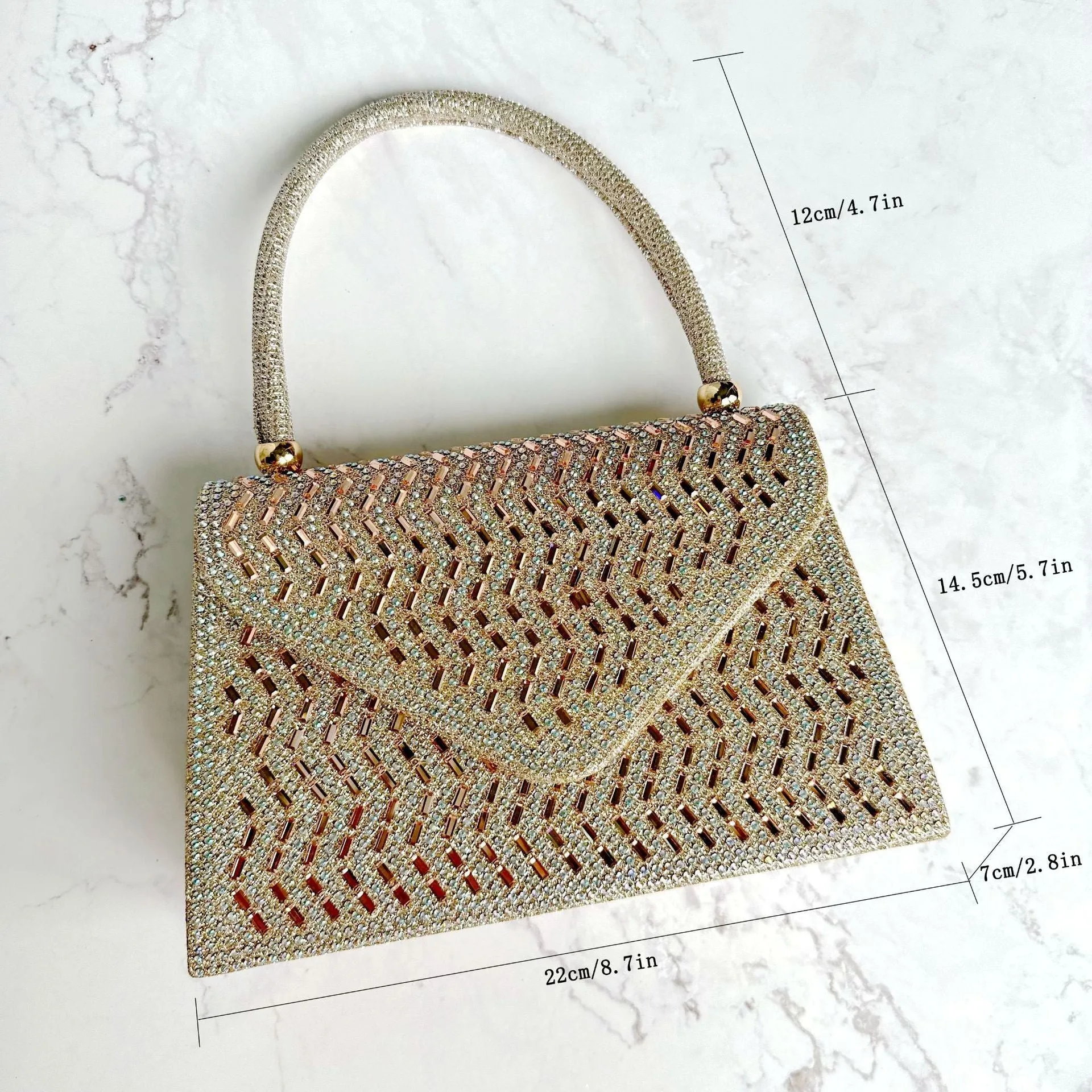 Dazzling Rhinestone Evening Handbag: The Ultimate Ladies' Dinner Accessory