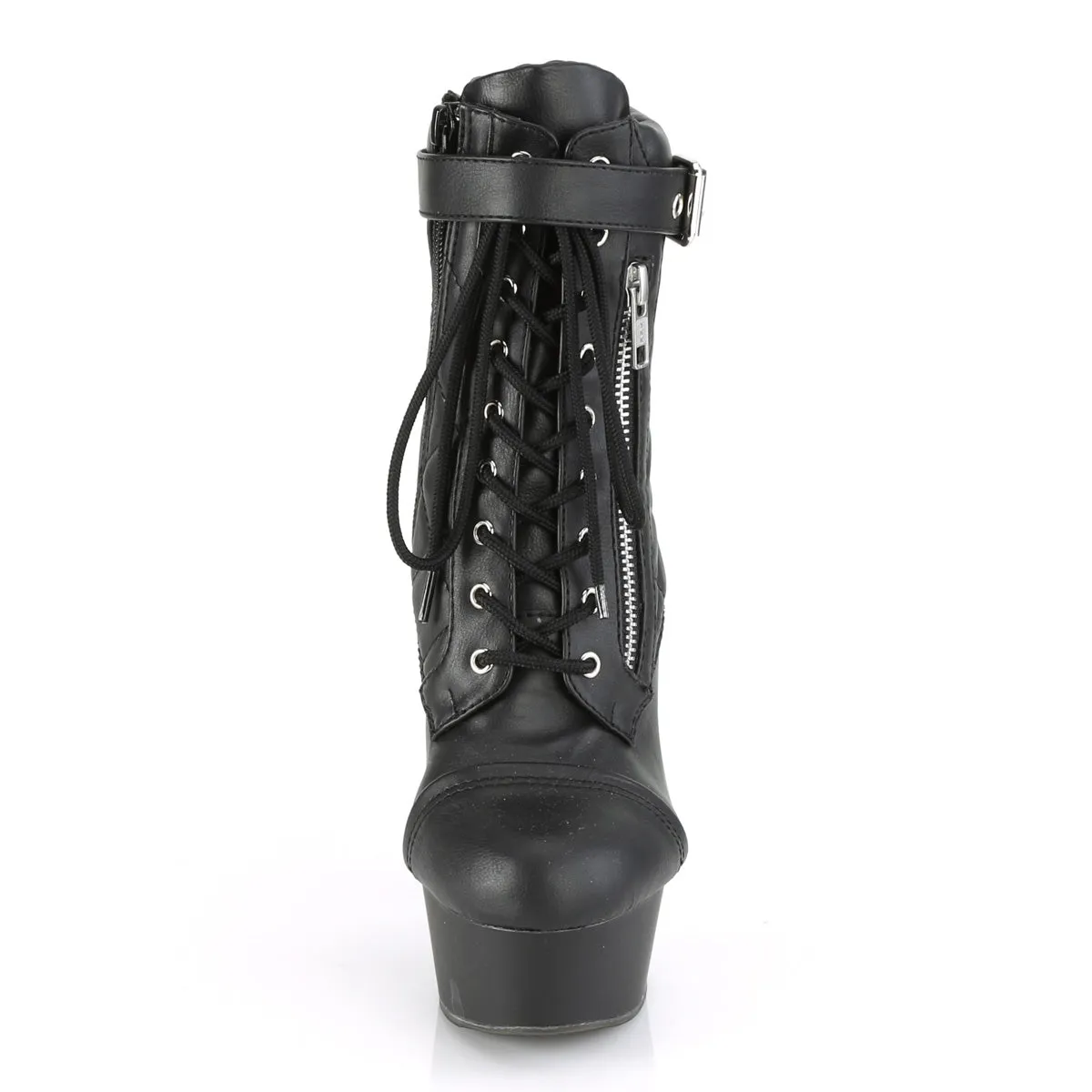 DELIGHT-600-05 Pleaser Shoes Sexy Platform Lace Up Ankle Bootie