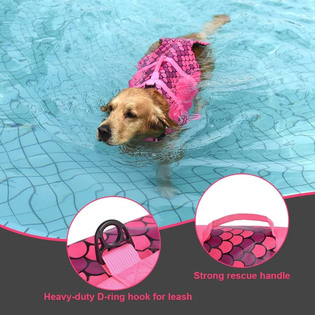 Dog Hugs Cat Mermaid Dog Life Jacket