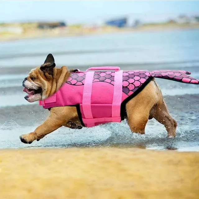 Dog Hugs Cat Mermaid Dog Life Jacket